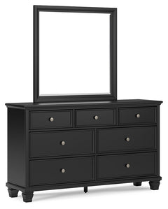 Lanolee Full Panel Bedroom Set with Dresser and Mirror - Ornate Home