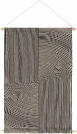 Lanse Black and White Geometric Wall Hanging - Ornate Home