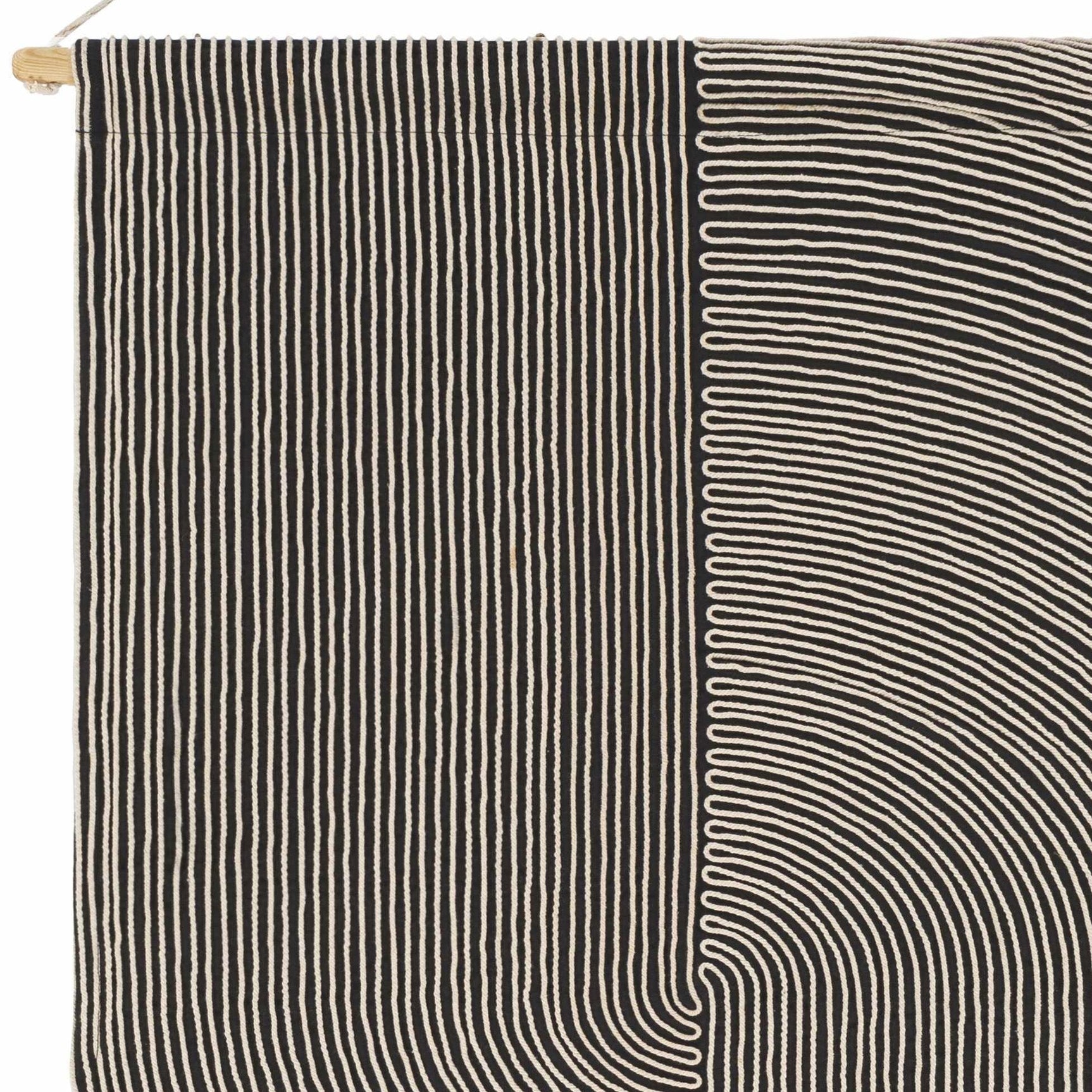 Lanse Black and White Geometric Wall Hanging - Ornate Home
