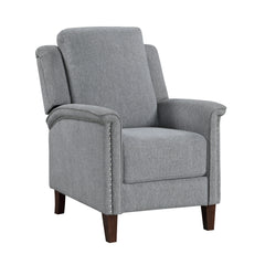 Lansing Gray Push Back Reclining Chair - Ornate Home