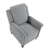 Lansing Gray Push Back Reclining Chair - Ornate Home