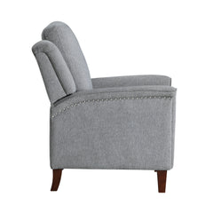 Lansing Gray Push Back Reclining Chair - Ornate Home