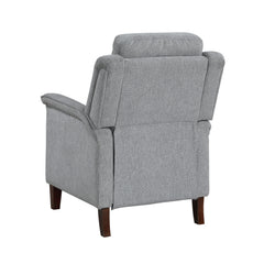 Lansing Gray Push Back Reclining Chair - Ornate Home