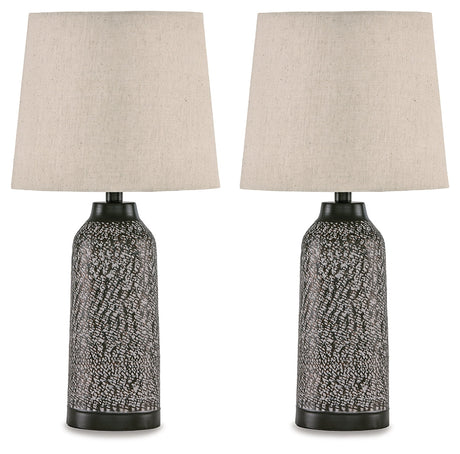 Lanson Antique Bronze Finish Table Lamp (Set of 2) - Ornate Home
