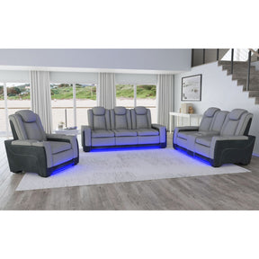 Lantana Rocky Cement/Charcoal 3-Piece Living Room Set