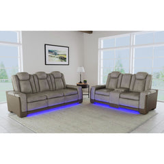 Lantana Rocky Grey/Brown 2-Piece Living Room Set