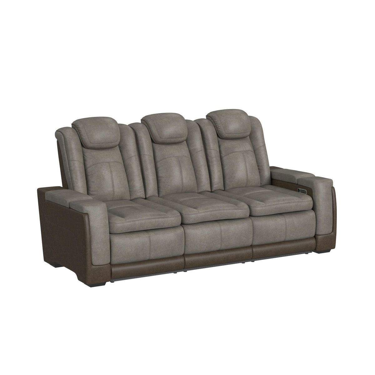 Lantana Rocky Grey/Brown 3-Piece Living Room Set - Ornate Home