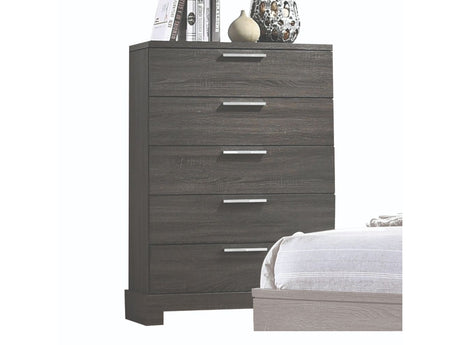 Lantha Gray Oak Chest - Ornate Home