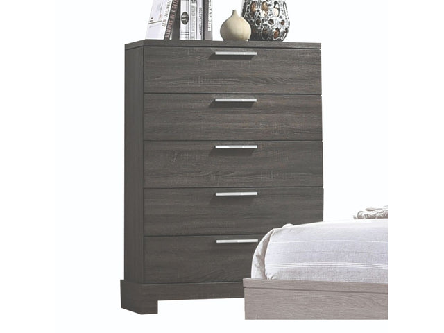 Lantha Gray Oak Chest - Ornate Home