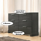 Lantha Gray Oak Dresser - Ornate Home