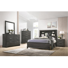 Lantha Gray Oak Nightstand - Ornate Home