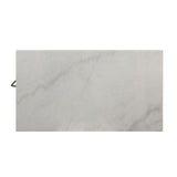 Lanzo Marble & Gunmetal Kitchen Island (Counter) - Ornate Home