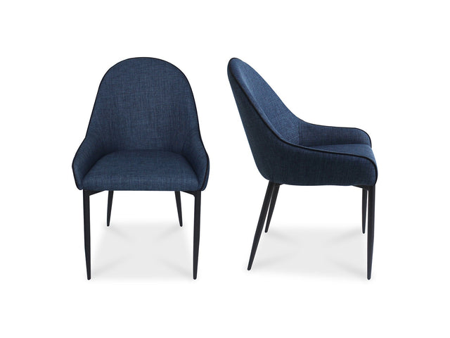 Lapis Dark Blue Dining Chair (Set of 2) - Ornate Home