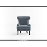 Lapis Gray Velvet Accent Chair - Ornate Home