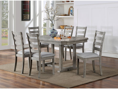 Laquila Gray 7 Pc. Dining Room Set - Ornate Home