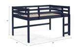Lara Navy Blue Loft Bed - Ornate Home