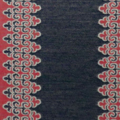 Lara Red/Blue Pillow (Set of 2) - Ornate Home