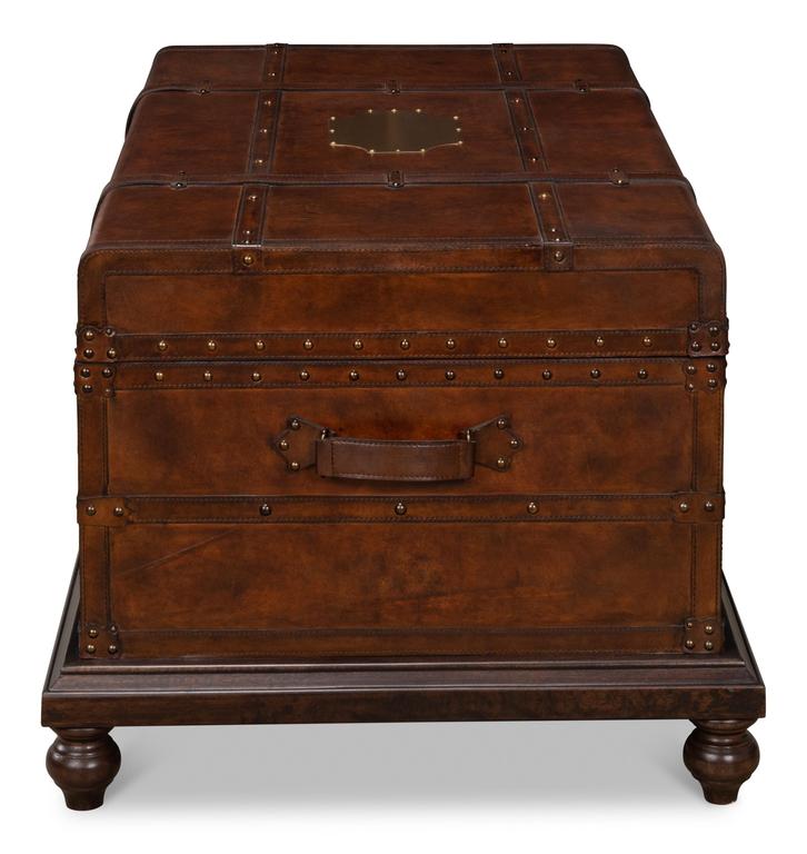 Laramie Brown Trunk Coffee Table - Ornate Home