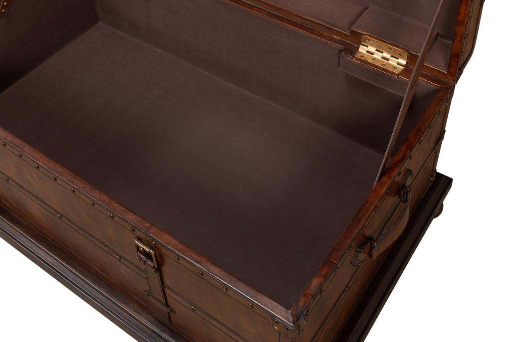 Laramie Brown Trunk Coffee Table - Ornate Home