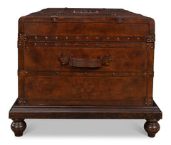 Laramie Brown Trunk Coffee Table - Ornate Home