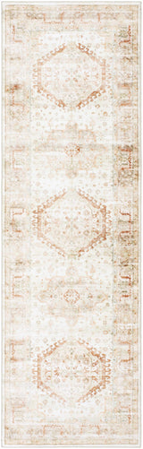Laran Rust Distressed Washable Area Rug - Clearance - Ornate Home