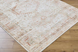 Laran Rust Distressed Washable Area Rug - Clearance - Ornate Home