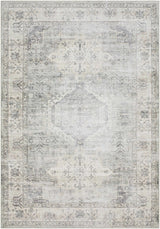 Laran Sage Distressed Washable Area Rug - Clearance - Ornate Home