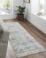 Laran Sage Distressed Washable Area Rug - Clearance - Ornate Home