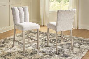 Larawyn Bisque Counter Height Barstool (Set of 2) (Online Special Price) - Ornate Home
