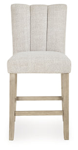 Larawyn Bisque Counter Height Barstool (Set of 2) - Ornate Home
