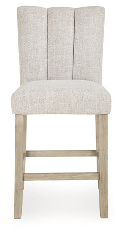Larawyn Bisque Counter Height Barstool (Set of 2) - Ornate Home