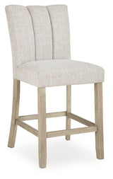 Larawyn Bisque Counter Height Barstool (Set of 2) - Ornate Home