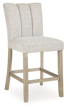 Larawyn Bisque Counter Height Barstool (Set of 2) - Ornate Home