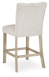 Larawyn Bisque Counter Height Barstool (Set of 2) - Ornate Home