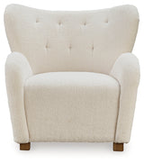 Larbell Ecru Accent Chair - Ornate Home