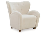 Larbell Ecru Accent Chair - Ornate Home