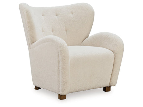 Larbell Ecru Accent Chair - Ornate Home