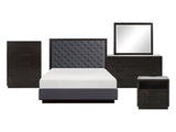 Larchmont Charcoal 5-Piece Queen Bedroom Set - Ornate Home