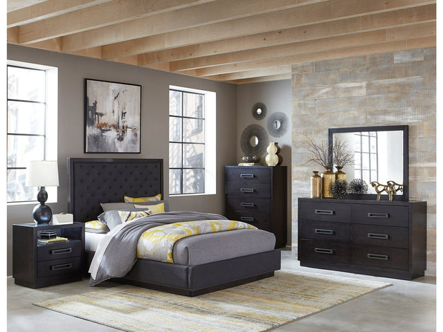 Larchmont Charcoal California King Bed - Ornate Home