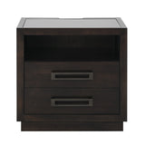 Larchmont Charcoal Nightstand - Ornate Home