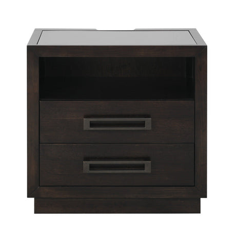 Larchmont Charcoal Nightstand - Ornate Home