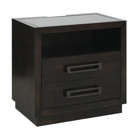 Larchmont Charcoal Nightstand - Ornate Home