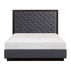 Larchmont Charcoal Queen Bed - Ornate Home