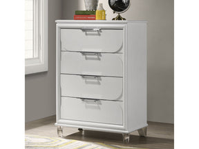 Lareina Pearl White Chest - Ornate Home