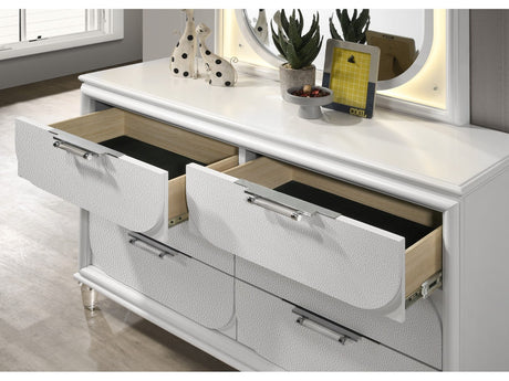 Lareina Pearl White Dresser - Ornate Home