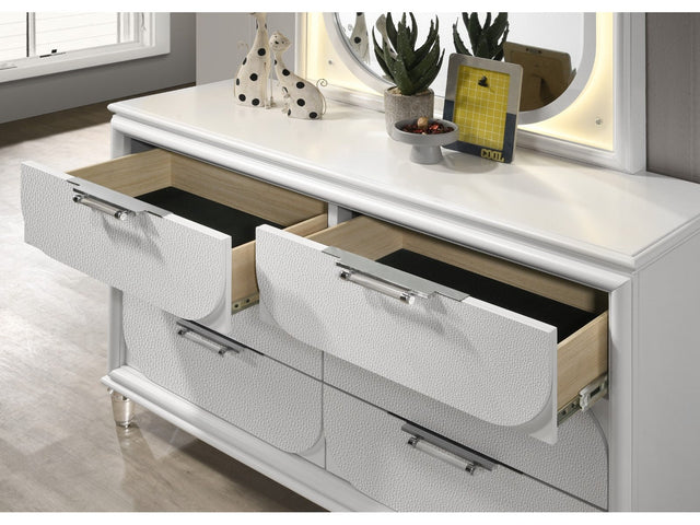 Lareina Pearl White Dresser - Ornate Home