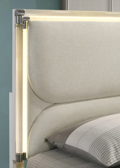 Lareina Pearl White Full Bed w/Trundle - Ornate Home