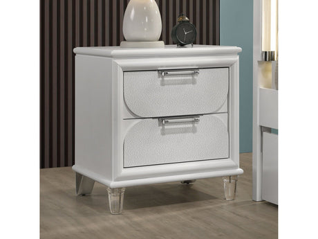 Lareina Pearl White Nightstand - Ornate Home