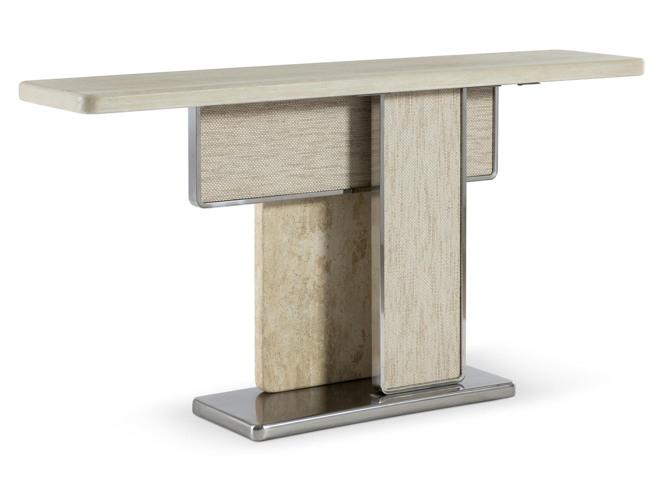 Laren Ecru/Farine/Albescent Console Table - Ornate Home