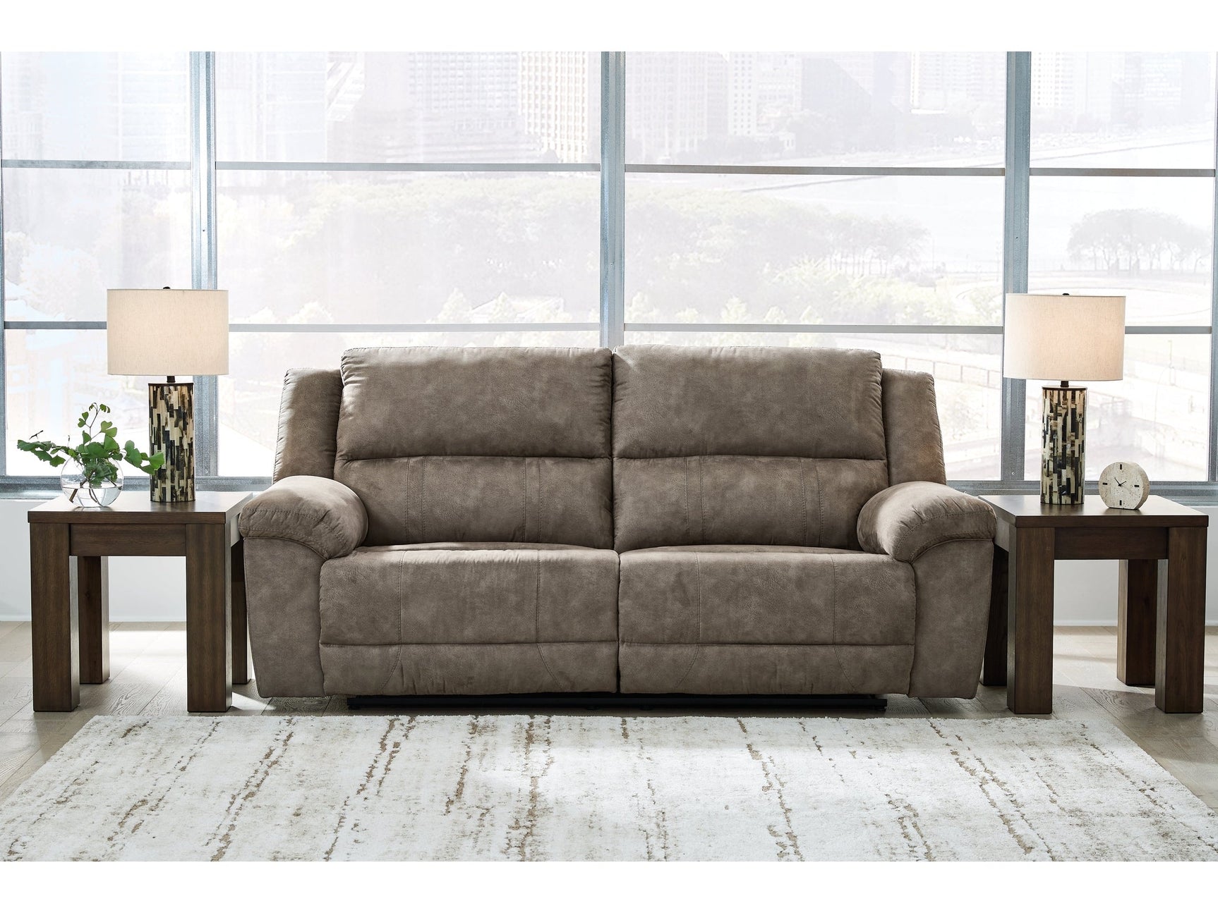 Laresview Fossil 2 Seat Reclining Sofa (Online Special Price) - Ornate Home